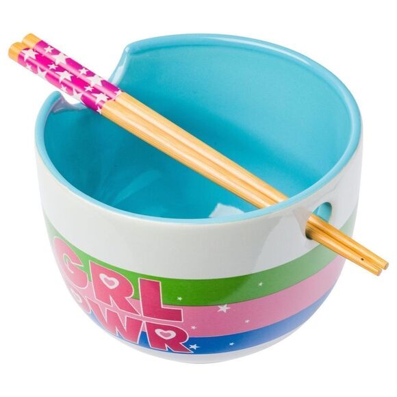 power puff girls ramen bowl with chopsticks - Picture 3 of 7